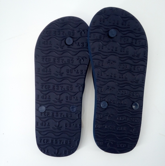 NWT The Children's Place Dinosaur Movies Fries Pizza Blue Sandals 5/6 Youth - Picture 6 of 7